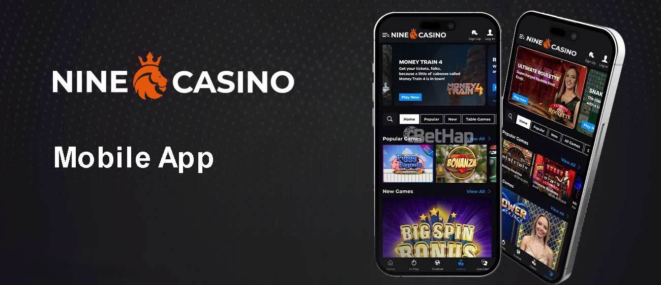 nine casino App & Mobile – Υπάρχει εφαρμογή;