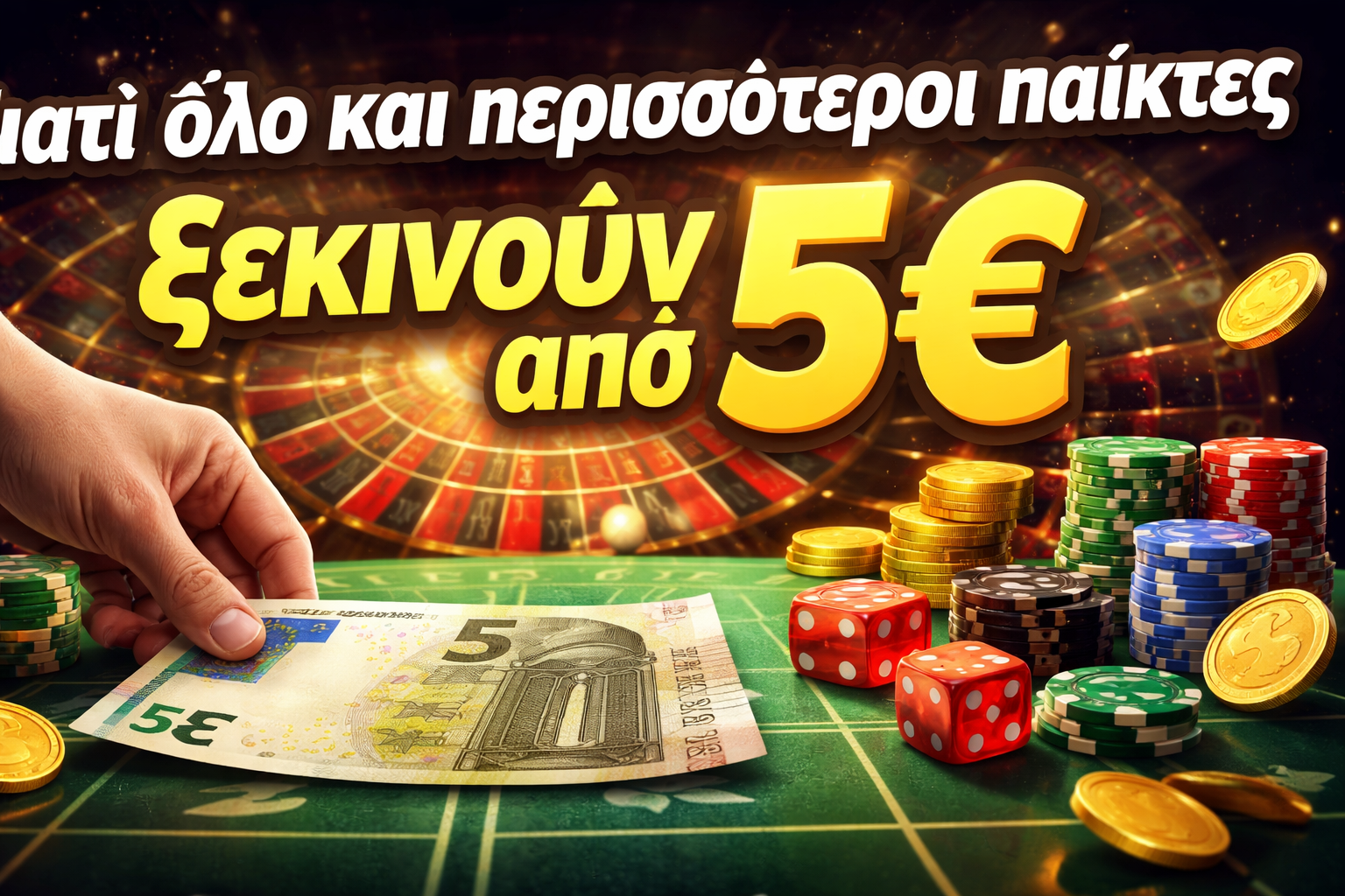 Γιατί όλο και περισσότεροι παίκτες ξεκινούν από 5€